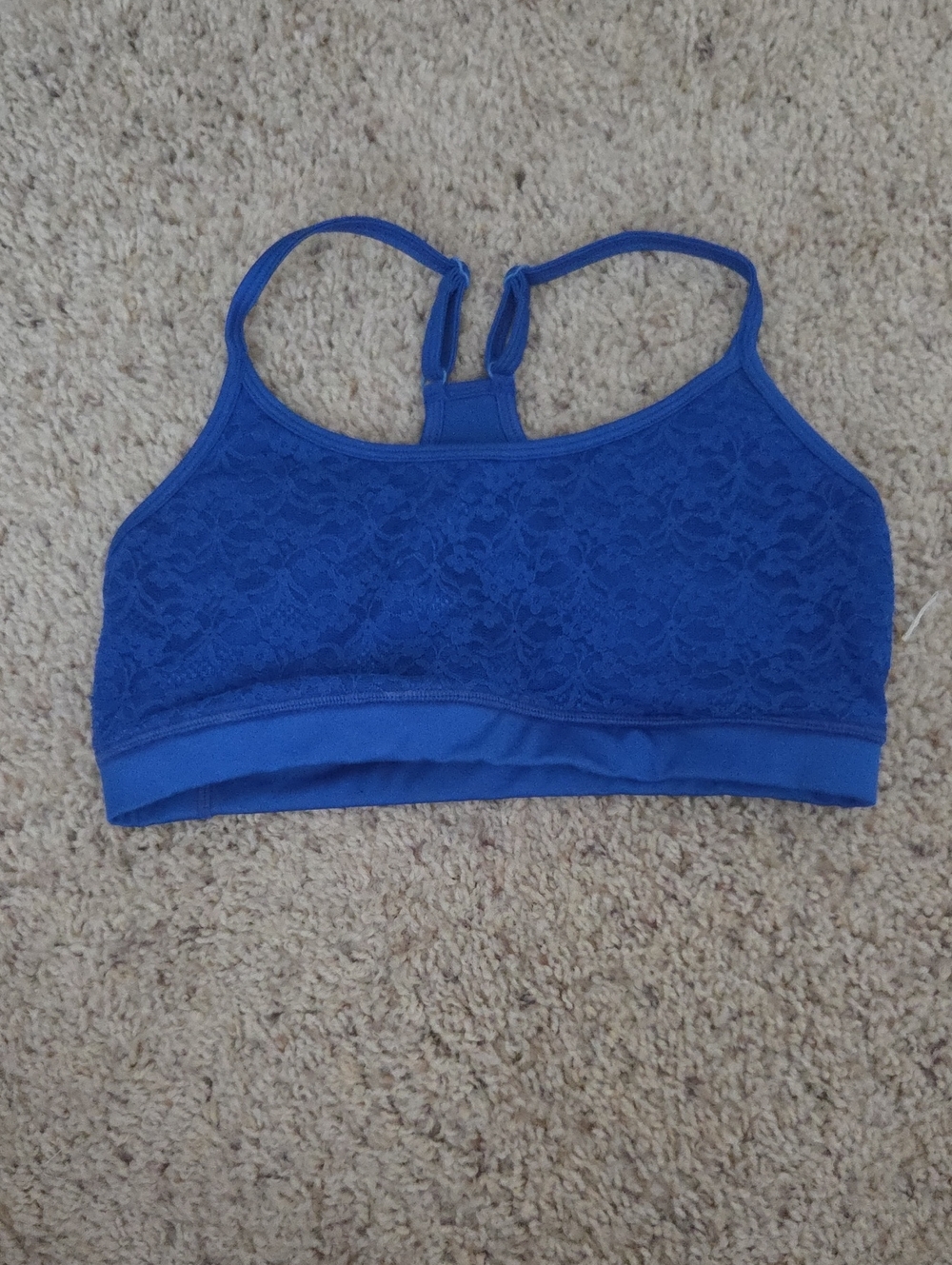 aerie Royal Blue Lace Racerback Bralette